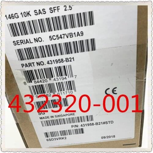 432320-001 459512-002 375863-010 146G 10K 2.5 SAS Ensure New in original box. Promised to send in 24 hours