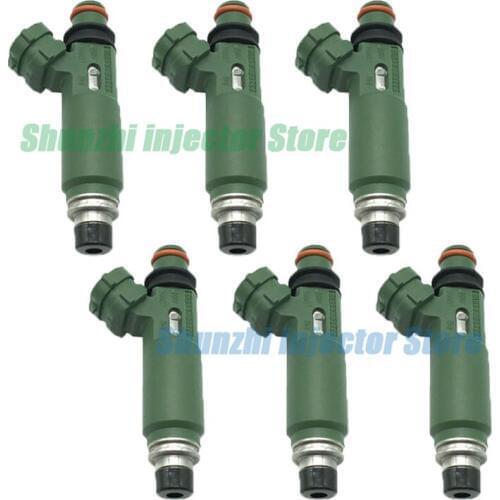 6pcs Fuel Injector Nozzle For Toyota Land Cruiser 100 1999-2009 1 FZFE 4.5L Injector OEM23209-66010 2320966010 23250-66010