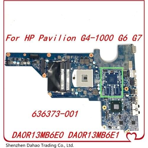 636373-001 For HP Pavilion G4-1000 G6 G7 Laptop Motherboard DA0R13MB6E0 DA0R13MB6E1 MAIN BOARD HM65 DDR3 100% full tested