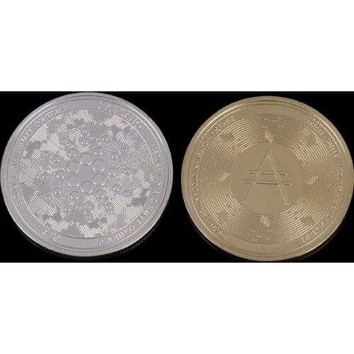 Ada Cardano Crypto Coin Cryptocurrency Collctible Great Gift Coin Art Collection Physical Gold Silver Commemorative Coin 1pc