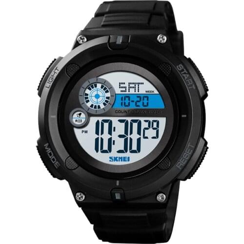 SKMEI Brand Sport Watch Men Alarm Clock Male 5Bar Waterproof Military Watches LED Display Shock Digital Watch reloj hombre
