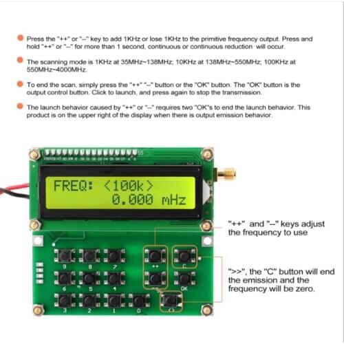 Adf4351 signal source VFO RF signal generator 35zhm-4000mhz adf4351