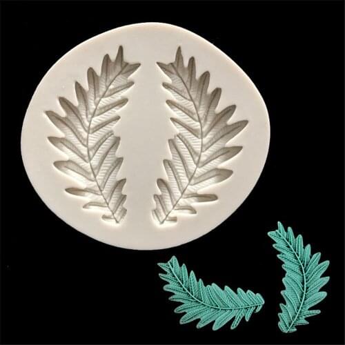 Leaf Shaped Fondant Tools Gummy Silicone Molds Cake Decorating Mould Gumpaste Craft Dessert Pink Baking