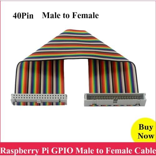 Raspberry Pi GPIO Cable 40 Pin Male to Female GPIO Wire for Raspberry Pi 4 3 Zero