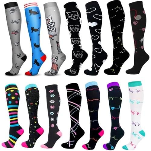 Compression Socks Varicose Veins Medical For Men & Women Nurse Running Best Graduated Black Compression Socks For Anti Fatigue