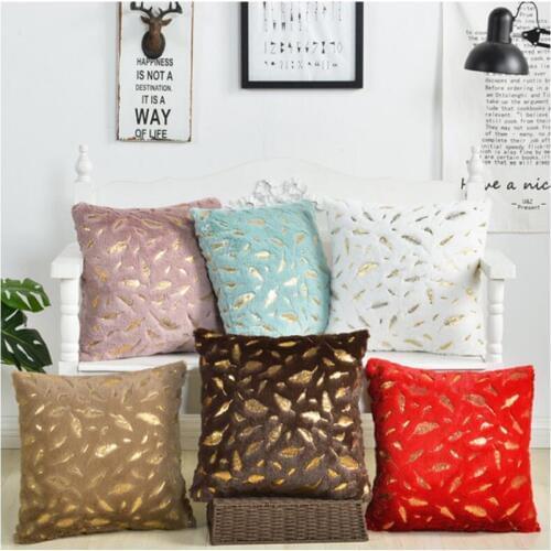 UBRUSH Creative Short Plush Cushion Cover Patch Work Soft And Comfortable Skin Home And Sofa 45*45 cm Cushion Covers