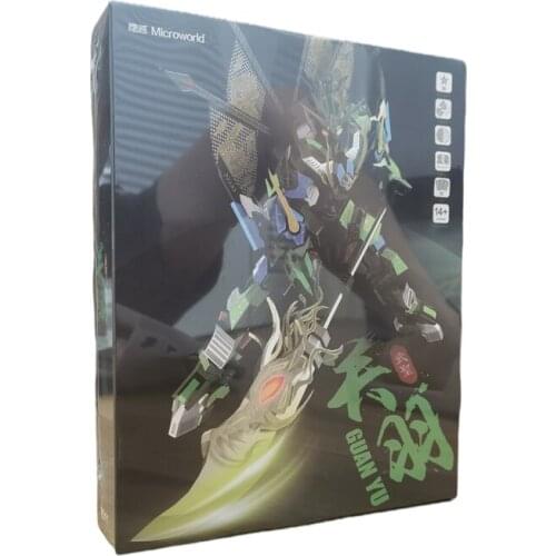 Microworld 3D Metal Puzzle Guan Yu Warrior Model kits DIY Laser Cut Assemble Jigsaw Toys GIFT For Children