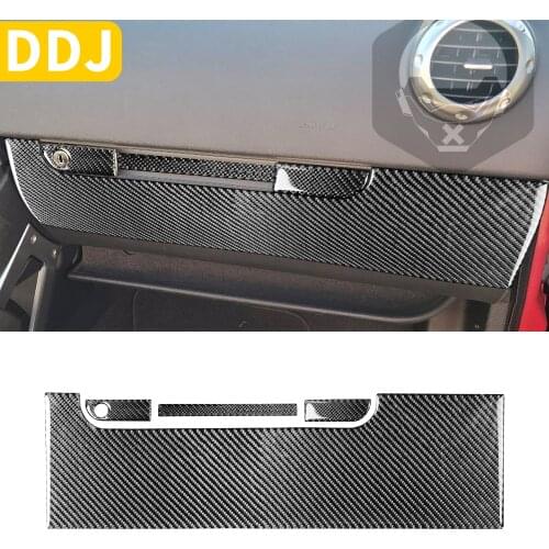 Carbon Fiber Cover Sticker For Audi TT MK1 8N 2001-2006 Interior Car Glove Box Panel Overlay Trim Car Styling Accessories