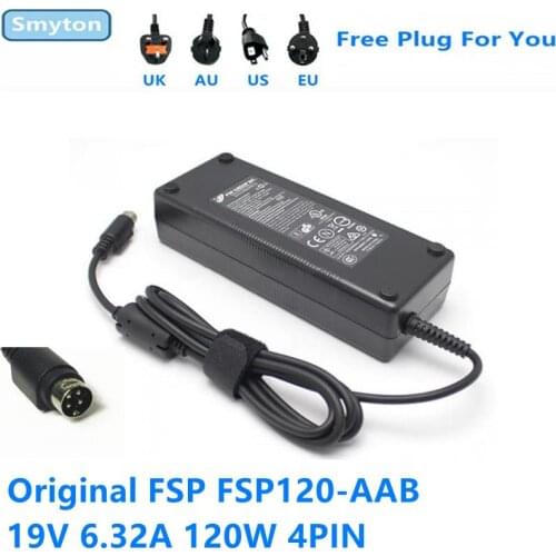 Original FSP FSP120-AAB 19V 6.32A 120W 4PIN AC Adapter Charger Power Supply for ASTERISK MPC-424 THECUS N4200ECO Pro FSP120-AAV