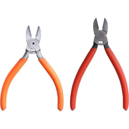 5/6 inches Flat Nose Pliers Industrial Grade Cutting Tool Professional Wire Cutter Energy-saving Plier Cutter Orange