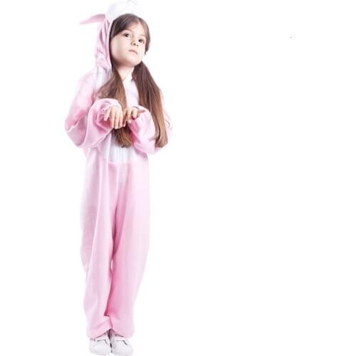 Rose animal big ear kigurumi rabbit pajamas children onesies siamese girls fox cosplay halloween costumes