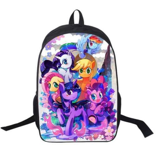 My Pony Backpack For Teenagers Girls School Bags Young Women Daily Backpack Children Backpacks Kids Bag Mochila Escolar