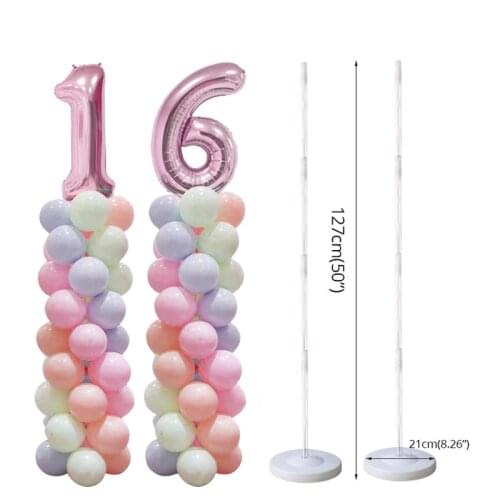 Balloon Garland Round Stand for Baby Shower Decorations Birthday Party Balloons Wreath Decorations Wedding Party Favors Supplies