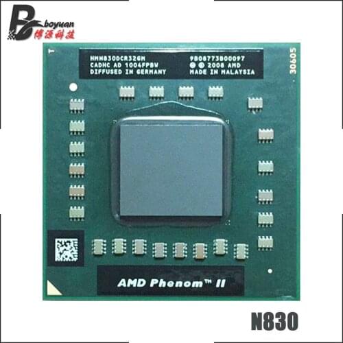 AMD Phenom II Triple-Core Mobile N830 2.1 GHz Three-Core Three-Thread CPU Processor HMN830DCR32GM Socket S1