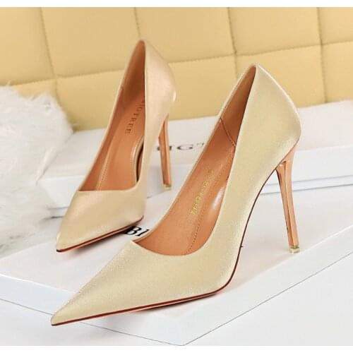 BIGTREE Shoes Women Pumps Fashion High Heels Shoes Black Pink White Shoes Women Wedding Shoes Ladies Stiletto Women Heels 2021