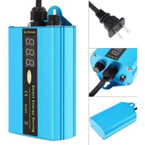 90-265V 1-8KW Intelligent Electricity Saving Device Power Saver with LED Indicator Electricity Bill Killer Up to 30% for House