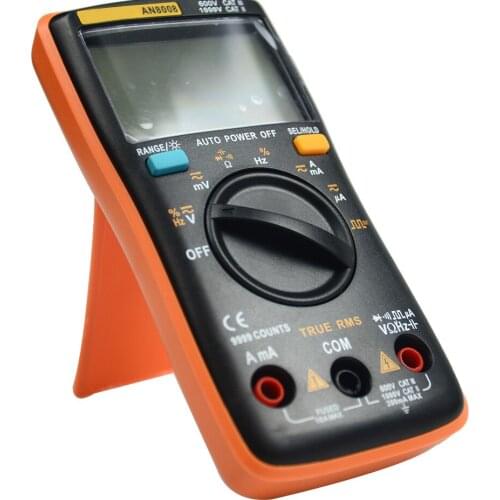 High Precision Digital Multimeter 9999 Counts Square Wave Backlight LCD Display AC DC Voltage Ohm Electrical Multimeter Tester