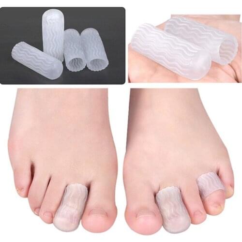 1Pair White/Nude Silicone Gel Bunion Toe Blister Pain Relief Protector Separator Protector Foot Care Tool