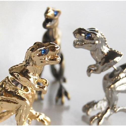 1 Pcs Cool Punk Style Rock Temptation Alloy Dinosaur Dragon Ear Cuff Wrap Earrings 2018