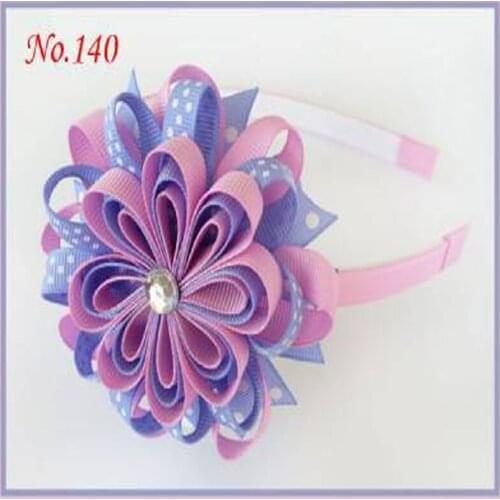 16 pcs 3.5" B- Birds Nest Hair Bow with 3/8 grosgrain ribbon handcustomize FREE Shipping accessories