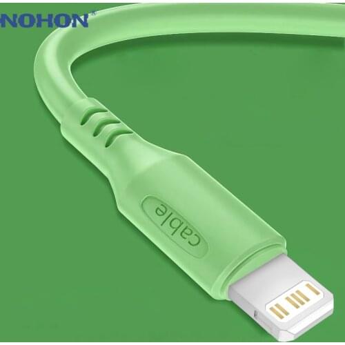 3A Liquid Silicone USB Cable For iPhone 11 12 Pro Max X XR XS 8 7 6S 5s iPad Fast Data Charging Charger USB Cable 1.2m 1.8m Cord