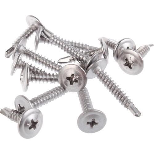 410 Stainless Steel M4.2 M4.8 Phillipps Cross Recessed Truss Head Drilling Bolt Round Head Pad Washer Self Tapping Tail Screws