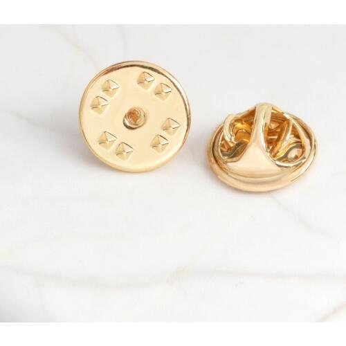 5 Pcs Spare Brooch Button Alloy Needle Back Buckle Butterfly Buckle Thorn Horse Needle Base Badge Collar Needle Accessories