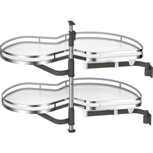 Kitchen cabinet accessories magic corner kitchen storage with soft closing channel