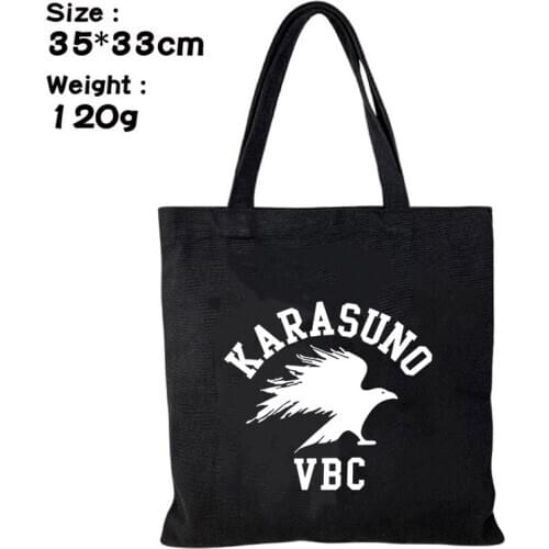 Anime Volleyball Juvenile Students Kids Shoulder Tutorial Bags Shopping Tote Bags for Men Women Portable Canvas Satchel Handbags