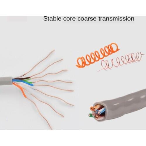 Anpu high-speed ultra-five cable computer monitoring cable home network broadband twisted-pair 8-core 300 meters FCL