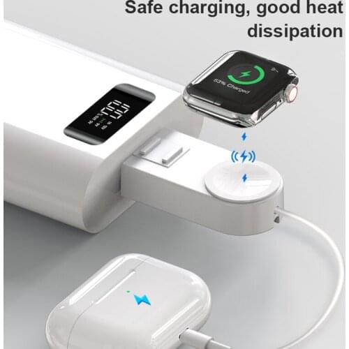 2 in 1 Wireless Charger For Apple iWatch/Airpods USB Fast Charging For iWatch 1/2/3/4/5 Potable Charger Cable For AirPods iPhone