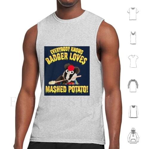 Bodger And Badger Tank Tops Vest Badger Bodger Childhood Memories Retro Children S Christmas Birthday Mashed Potato
