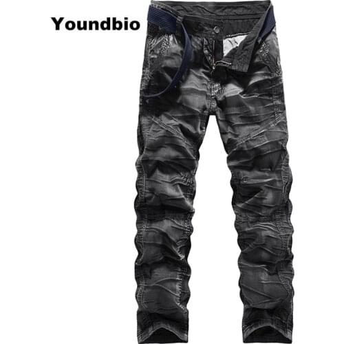 Men Camouflage Cargo Pants High Quality Cotton with Pockets Mens Trousers Casual Sweatpants Sport Streetwear for Men Plus Size