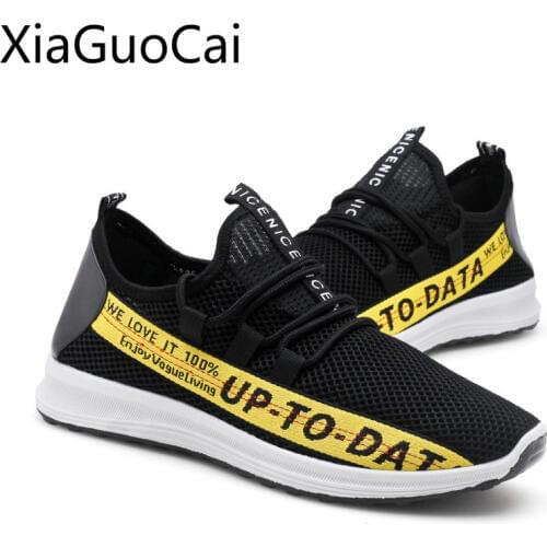Cheap But High Quality Summer Mens Sneakers Breathable Mesh Male Casual Shoes Cloth Basic Mesh Flat Shoes for Mens