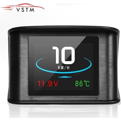 P10 Head Up Display Trip On-board Computer Car Digital OBD2 Mileage OBD Driving Computer Display Speedometer Temperature Gauge