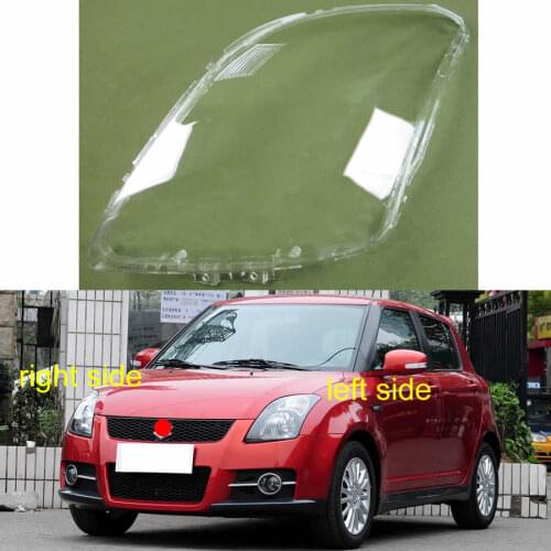 For Suzuki Swift 2005-2016 Headlamp Cover Lampshade Headlight Transparent Lampshade Cover Shell (Black and white universal)