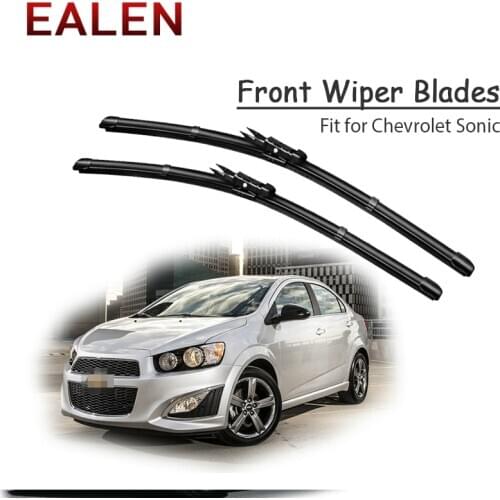 EALEN For Chevrolet Sonic 2016 2015 2014-2011 Windscreen Original Wiper Accessories 1Set Rubber Car Front Wiper Blade Kit