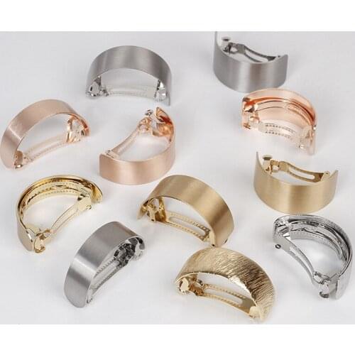 Curved Spring Hairpins Girl Headdress Hair Claws Ponytail Hair Top Clip Hairpins Metal Hairpins Retro Hair Clips Invisible Hair