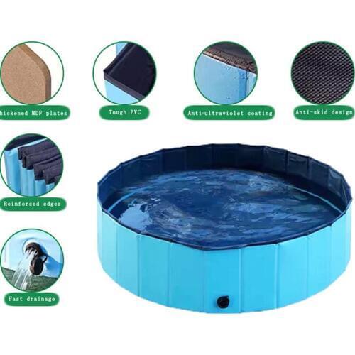JOYLIVE Swimming Pool Portable Dog Pool Dripping Transport Pet Bath Foldable Pet Bath Tub