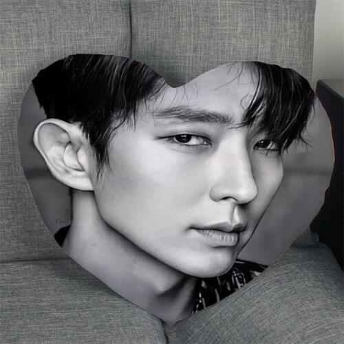 LEE JOON GI Pillow Slips Heart Shape Pillow Covers Bedding Comfortable Cushion/Good For Sofa/Home/Car High Quality Pillow Ca