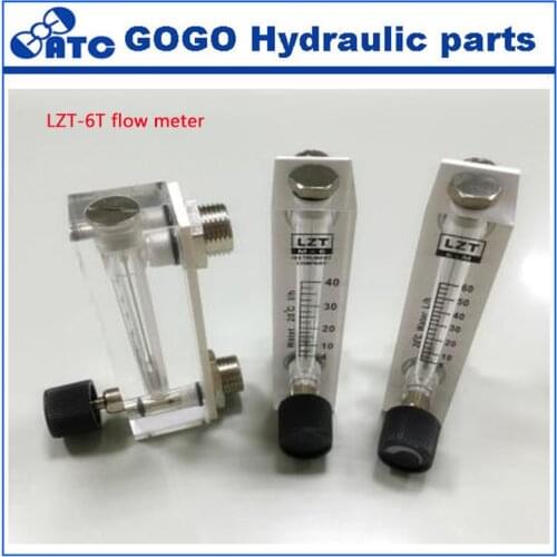 LZT panel sea water flow meter with regulator Air flowmeter ,direct reading meter,panel flow meter LZT-6T