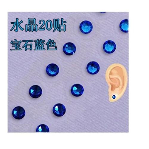 Magnetic Bead /5 colors crystal ear Patch Transparent Tape Anti-allergic Magnetic therapy Ear Pressure Paste Ear Auriculotherapy