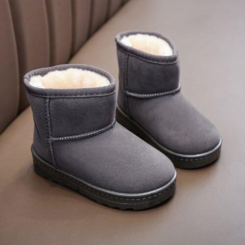 Fashion Plush Warm Winter Boots Baby Toddler Children Snow Boots Shoes For Boys Girls Winter Shoes Non-Slip Kids Ankle Boots