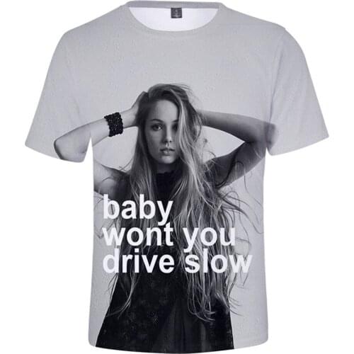 2021 New Arrival Carly Paige 3D T shirt Summer Harajuku 3D Print T shirt student personality Breathable Fashion shirt Clothes