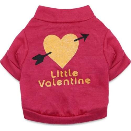Puppy Dog Clothing Soft and Comfortable Cheap Generous Printing One Arrow Through The Heart T-shirt Long-sleeved shirt