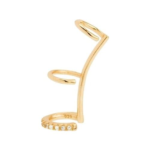 Pendientes Plata 925 Fashion Personality Trend Diamond 925 Sterling Silver Earrings For Women Clip Earring 2021 Trend Vintage