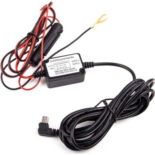 DC 12V to 5V Inverter Converter Mini USB Hard Wired Car Power Charger for A119 Pro A119S A118 A118C2 A118C B40 Car Dash Camera