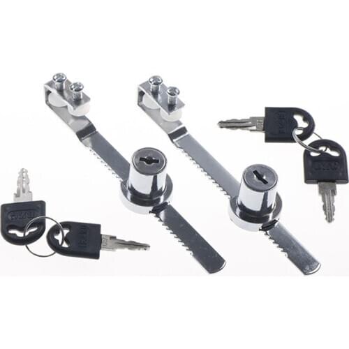 Durable Practical Cabinet Glass Door Lock+Keys For Reptile Showcase Display Case