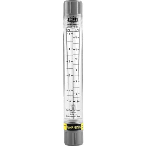Tube Type Flow Meter for Liquid Pipeline Flowmeter 0.5 5-GPM / 1.8-18 LPM Measuring Tools