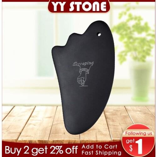 Tontin Bian Stone NeedleTriangle shape Face-lift Back detox Dredge meridians Neck guasha massage scraping gua sha